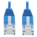 Tripp Lite N200-UR6N-BL Cable Ethernet UTP Ultra-Delgado Moldeado Cat6 Gigabit (RJ45 M/M), Azul, 152 mm [6 Pulgadas]