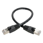 Tripp Lite N262-001-BK networking cable Black 11.8" (0.3 m) Cat6a U/FTP (STP)