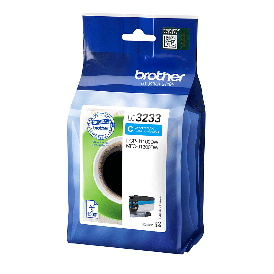 Image of Brother LC-3233C Ink cartridge cyan, 1.5K pages for Brother MFC-J 1300