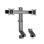 LogiLink Dual Monitor mount, 17"-27", steel, for sit-/stand workstations