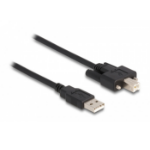 DeLOCK Cable USB 2.0 Type-A male to Type-B male with screws 0.5 m
