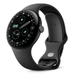 Google Pixel Watch 4 AMOLED 45 mm Digital Touchscreen Black Wi-Fi GPS (satellite)