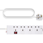 Vision TC-PSTRP4UK power extension 1.8 m 4 AC outlet(s) Indoor White