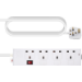 Vision TC-PSTRP4UK power extension 1.8 m 4 AC outlet(s) Indoor White