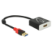 DeLOCK 62736 video cable adapter 0.2 m USB Type-A HDMI Black