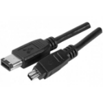 EXC 536300 FireWire cable 6-p 4-p Black 2 m