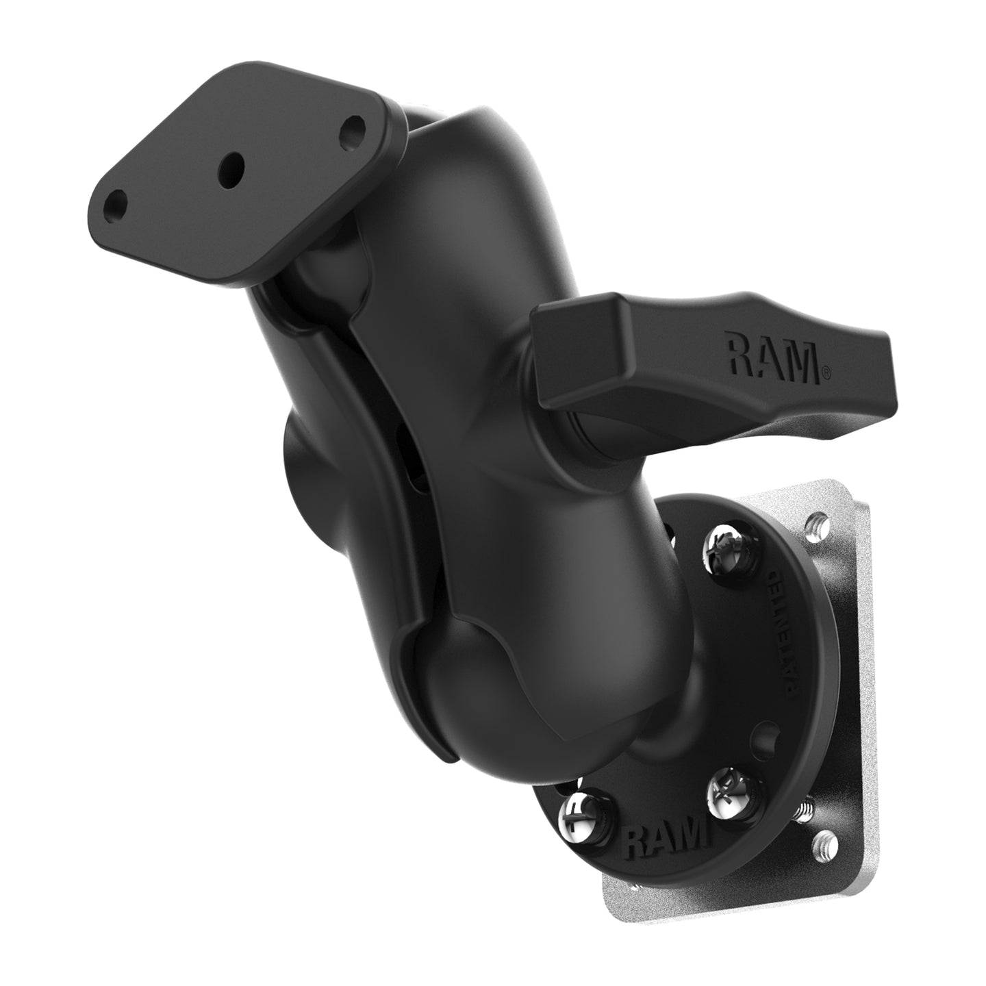 Image of RAM Mounts RAM-138-B-225B2U mounting kit Black Aluminium. Steel