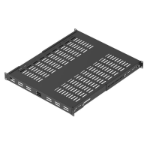 ATEN Adjustable Vented Rack Shelft (D: 550mm X 19"), BLACK