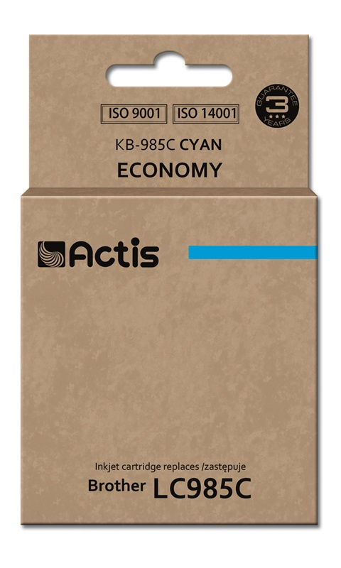 Actis KB-985C ink (replacement for Brother LC985C; Standard; 19.5 ml; cyan)