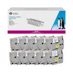 G&G 20100 labelprinter-tape Zwart op wit TZe
