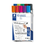 Staedtler Lumocolor 351 B10 marker 10 pc(s) Bullet tip Black, Blue, Brown, Green, Light Blue, Light Green, Orange, Pink, Red, Violet