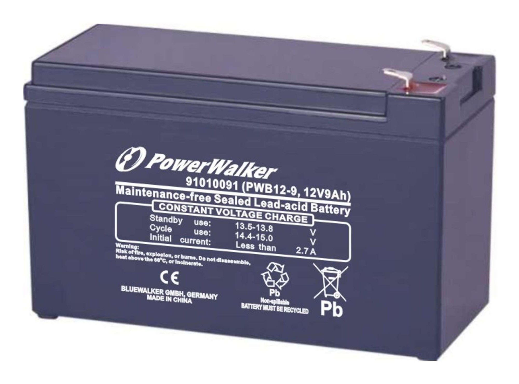 PowerWalker PWB12-9 Sealed Lead Acid (VRLA) 12 V 9 Ah