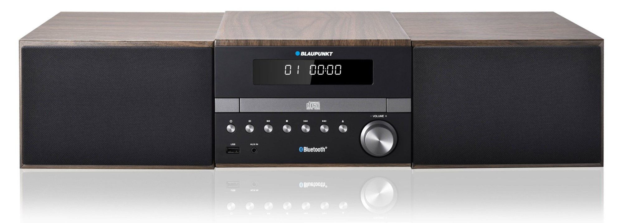 Blaupunkt MS46BT hemmaljudsystem Hemmaljud mikrosystem 100 W Svart, Trä