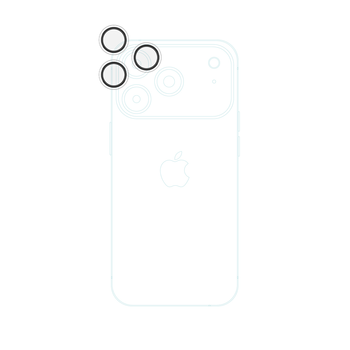 Epico Glass Lens Protectors for iPhone 17 Pro / Pro Max