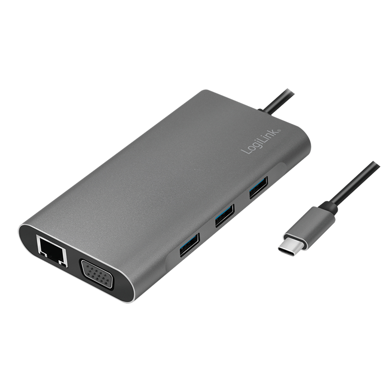 Image of LogiLink UA0383 notebook dock/port replicator Wired USB 3.2 Gen 1...
