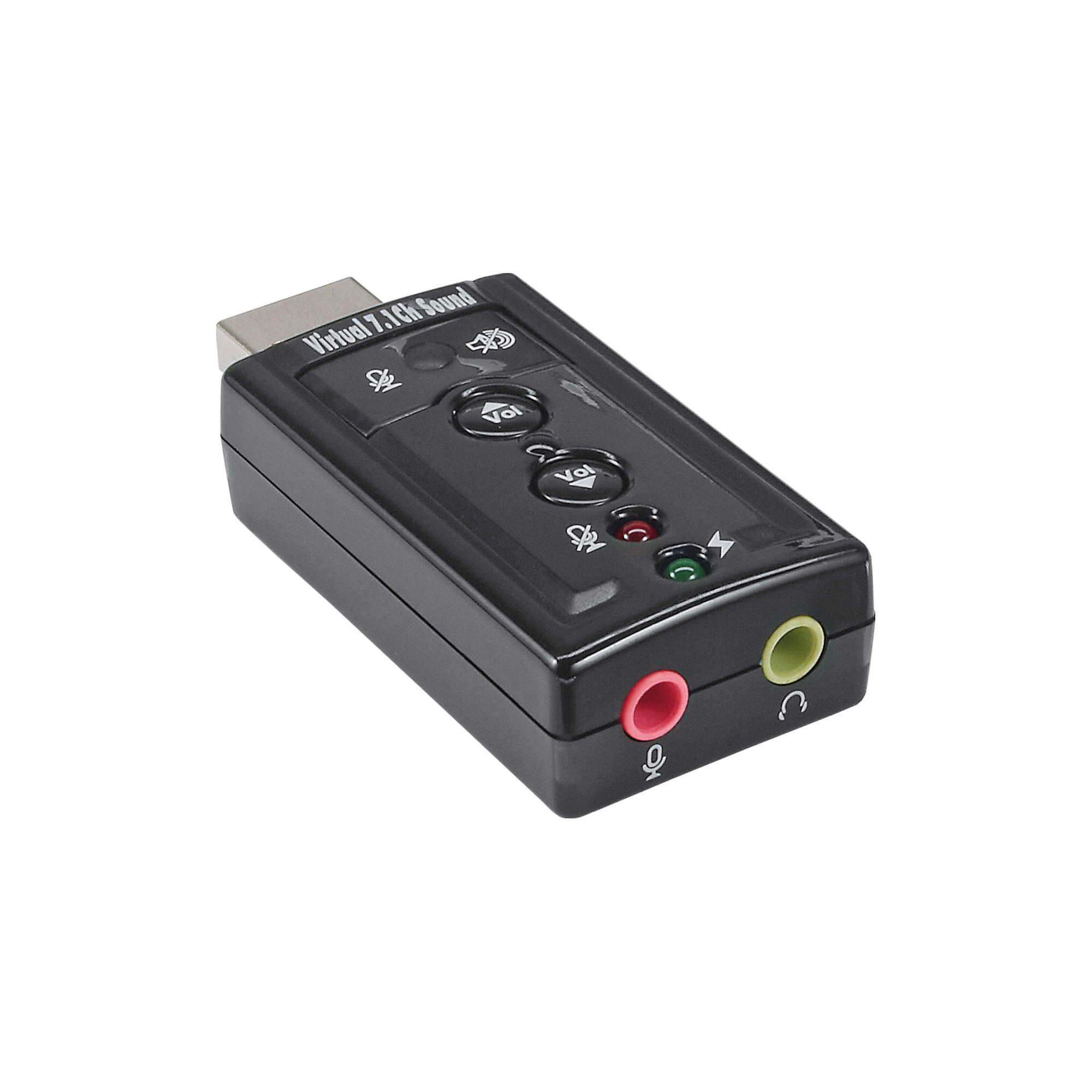 33051C INLINE INC USB Audio Soundkarte - mit virtuellem 7.1 Surround Sound