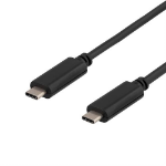 Deltaco USBC-1052 USB cable USB 3.2 Gen 1 (3.1 Gen 1) 0.25 m Black