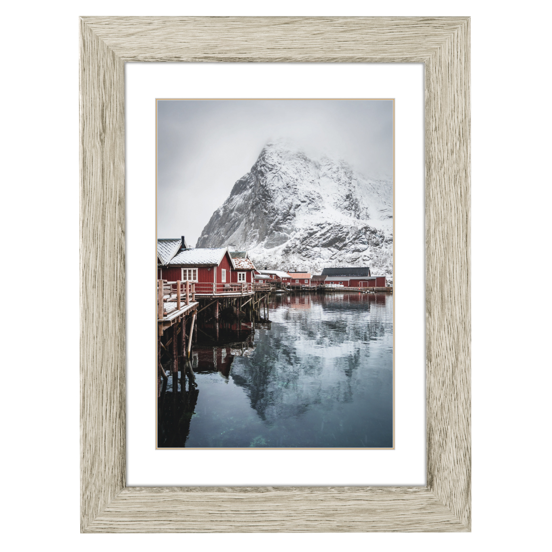 Image of Hama Oslo - Glass - MDF - Grey - Pine - Single picture frame -...