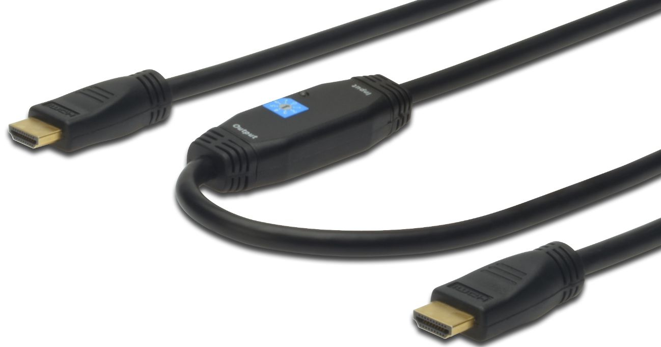 Microconnect HDMI High Speed cable with AMP, 10m