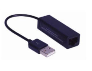 Image of Microconnect USB2.0 to Ethernet network media converter Black