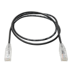 Tripp Lite N201-S02-BK networking cable Black 24" (0.61 m) Cat6 U/UTP (UTP)