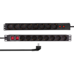 LogiLink 19" PDU 16 x CEE 7/3 socket , with overload protection and switch