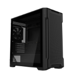 Gigabyte C102 Glass Mid Tower PC Case - Black, Tempered Glass Side Panel, Optimized Airflow, Dual USB 3.0 Ports, Supports Liquid Cooling Up to 360mm