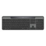 Logitech Signature Slim Solar+ K980 toetsenbord Universeel RF-draadloos + Bluetooth QWERTZ Zwitsers Grafiet