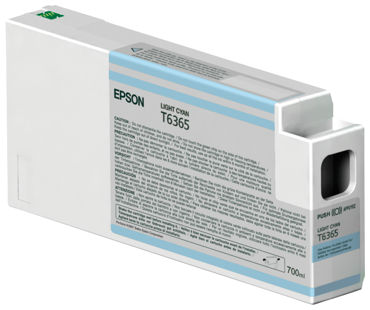 Image of Epson C13T636500/T6365 Ink cartridge light cyan 700ml for Epson...