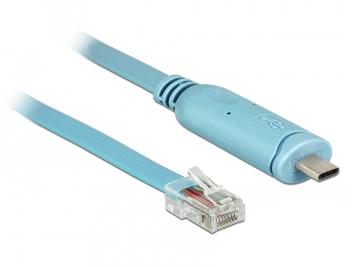 Image of DeLOCK 63914 serial cable Blue 3 m USB Type-C RJ45