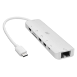 Monoprice 7-in-1 USB-C Multiport Wired USB 3.2 Gen 1 (3.1 Gen 1) Type-C White