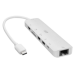 Monoprice 7-in-1 USB-C Multiport Wired USB 3.2 Gen 1 (3.1 Gen 1) Type-C White