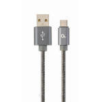 Cablexpert CC-USB2S-AMCM-1M-BG USB-kabel USB 2.0 USB A USB C Grijs