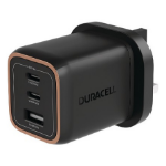 Duracell DRACUSB25-UK mobile device charger Universal Black AC Fast charging Indoor