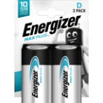 Energizer Max Plus Alkaline D Battery Pack of 2