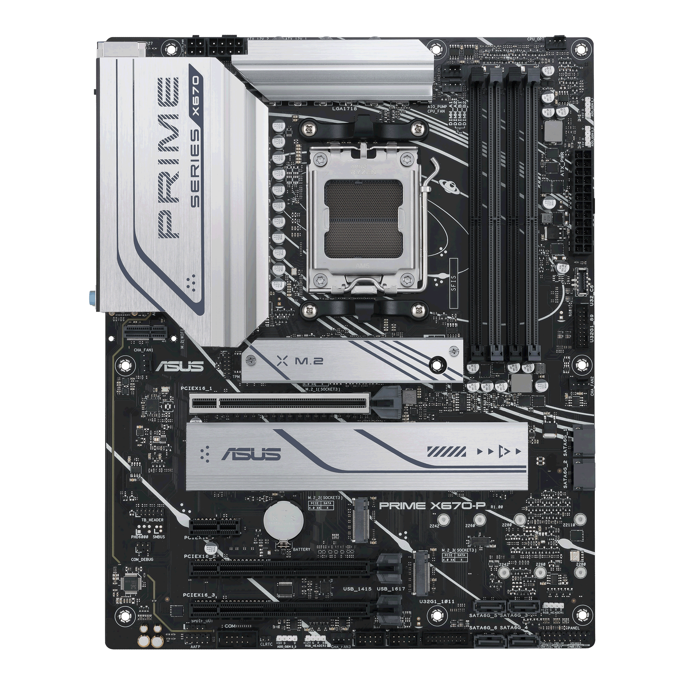 Image of ASUS PRIME X670-P-CSM AMD X670 Socket AM5 ATX