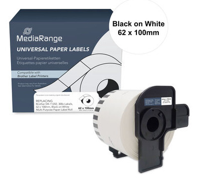 MediaRange Multi-purpose paper labels. for label printers using Brothe