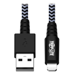 Tripp Lite M100-010-HD Heavy-Duty USB-A to Lightning Sync/Charge Cable, MFi Certified - M/M, USB 2.0, 10 ft. (3.05 m)