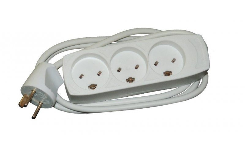 Mercodan 983102 power extension 1.5 m 3 AC outlet(s) Indoor White