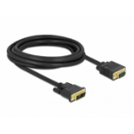 DeLOCK 86750 video kabel adapter 3 m DVI VGA (D-Sub) Zwart