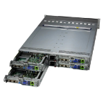 Supermicro BigTwin SuperServer 221BT-HNR - 4 nodes - cluster - rack-mountable - 2U - 2-way - no CPU up to - RAM 0 GB 2.5" bay(s) - no HDD - Gigabit Ethernet - monitor: none - black front, silver body