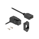 DeLOCK 67155 tussenstuk voor kabels Mini DisplayPort DisplayPort Zwart