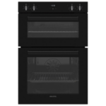 electriQ Built-In Electric Double Oven - Black