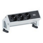 Bachmann DESK 2 power extension 0.2 m 3 AC outlet(s) Black, White