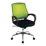 NAUTILUS Designs Carousel Medium Mesh Back Task Operator Office Chair With Fixed Arms Green - BCM/F1203/GN DD