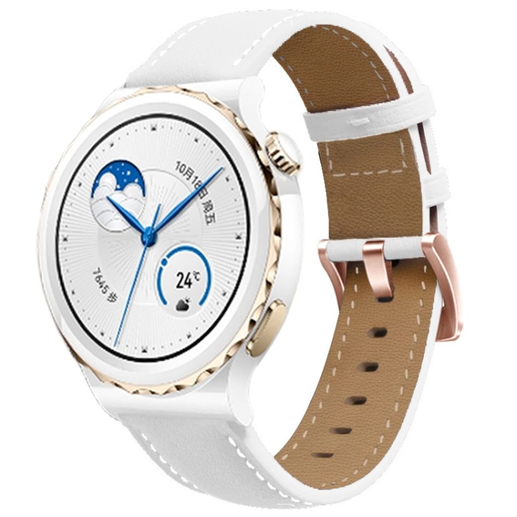 EU Product - Venu / 2 Plus / Sq / Sq 2 Leather Watch Band - White thumbnail
