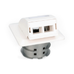 Digitus FTTH fiber optic flush-mounted wall outlet, for SC/LC adapter