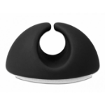 DeLOCK Cable holder set self-adhesive 6 pieces black