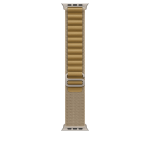 Apple 49mm Tan Alpine Loop - Large - Natural Titanium Finish