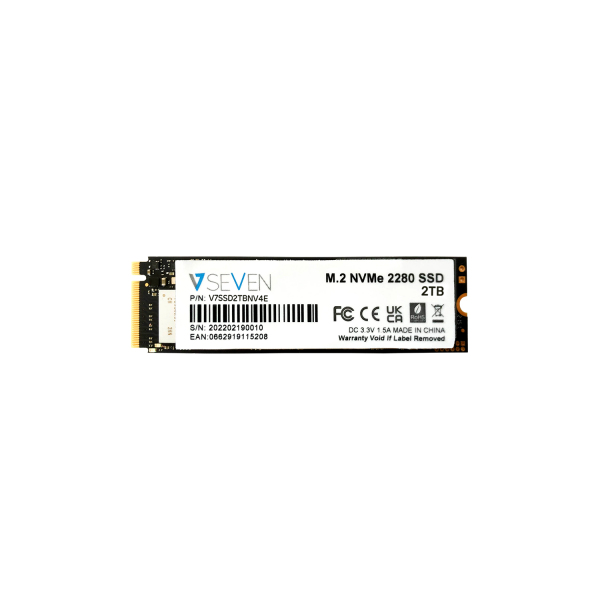 Image of V7 V7SSD2TBNV4E internal solid state drive M.2 2 TB 3D TLC NVMe